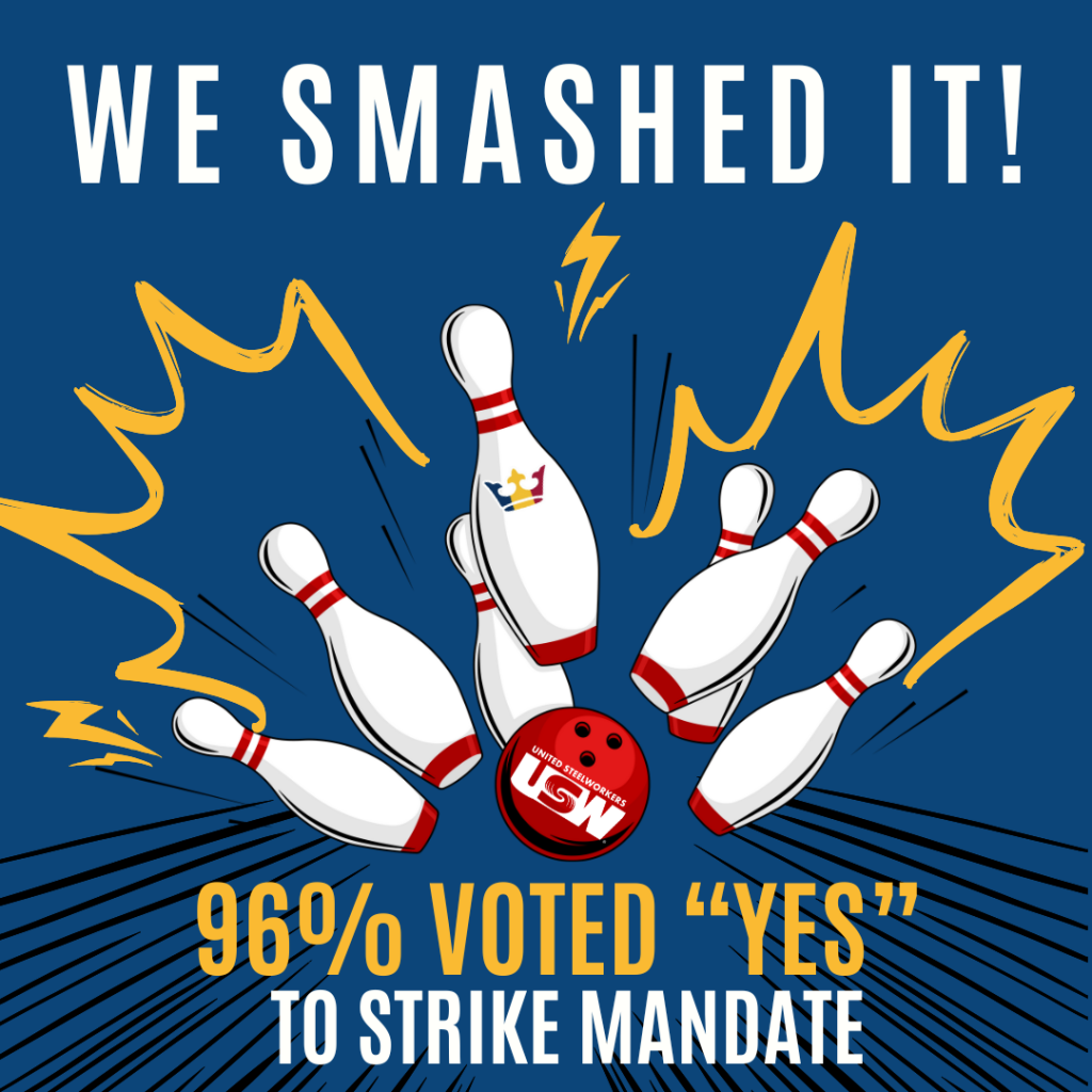 HISTORIC STRIKE MANDATE - 96% STRIKE VOTE